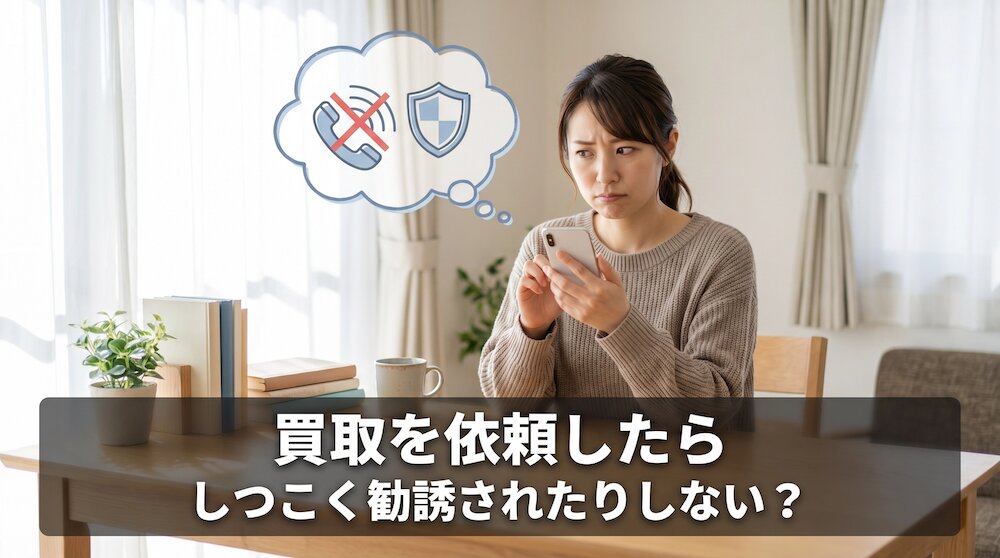 買取を依頼したら、しつこく勧誘されたりしない？